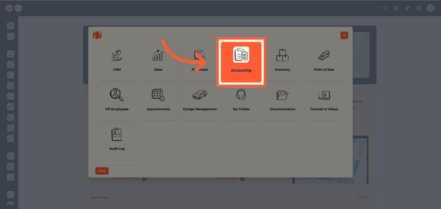 Step 2 - Open Journal Dashboard